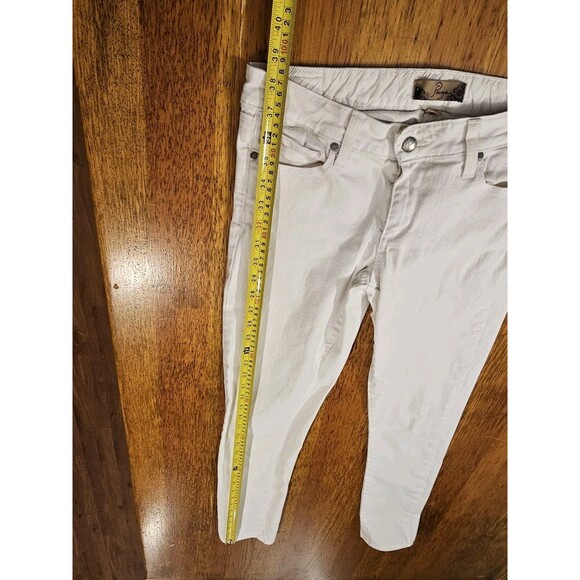Paige Jeans Womens 28 White Skyline Ankle Peg Mid Rise Skinny Stretch Denim USA - Picture 10 of 11